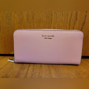 Kate Spade New York Pink Continental Zip Wallet NWT!